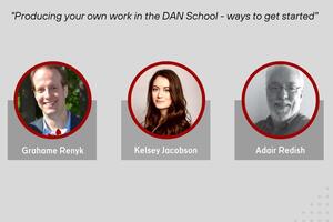 Grahame Renyk, Kelsey Jacobson, and Adair Redish