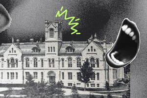 Theological Hall with eye and mouth